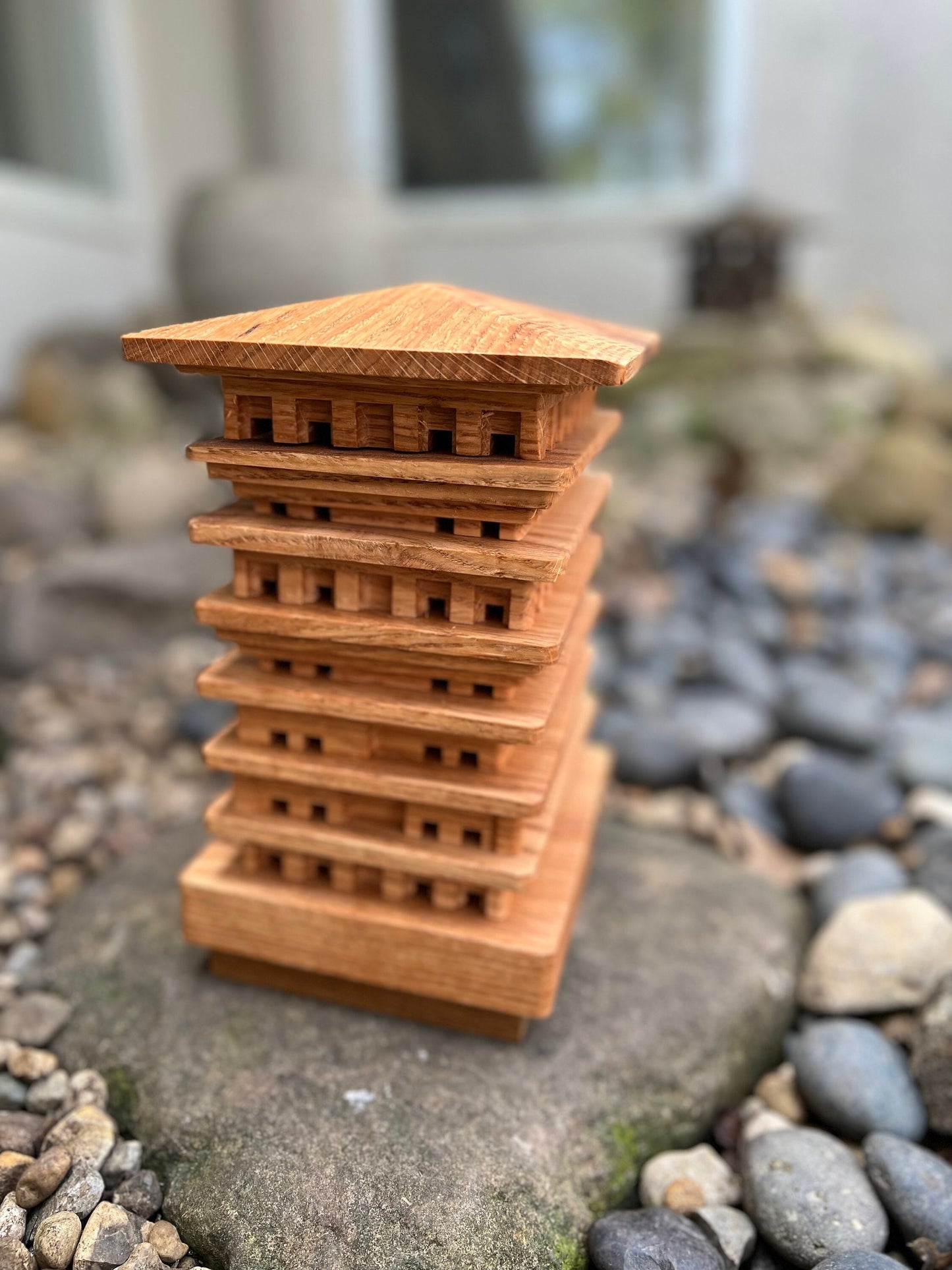 White Oak Mason Bee House