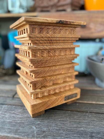 White Oak Mason Bee House
