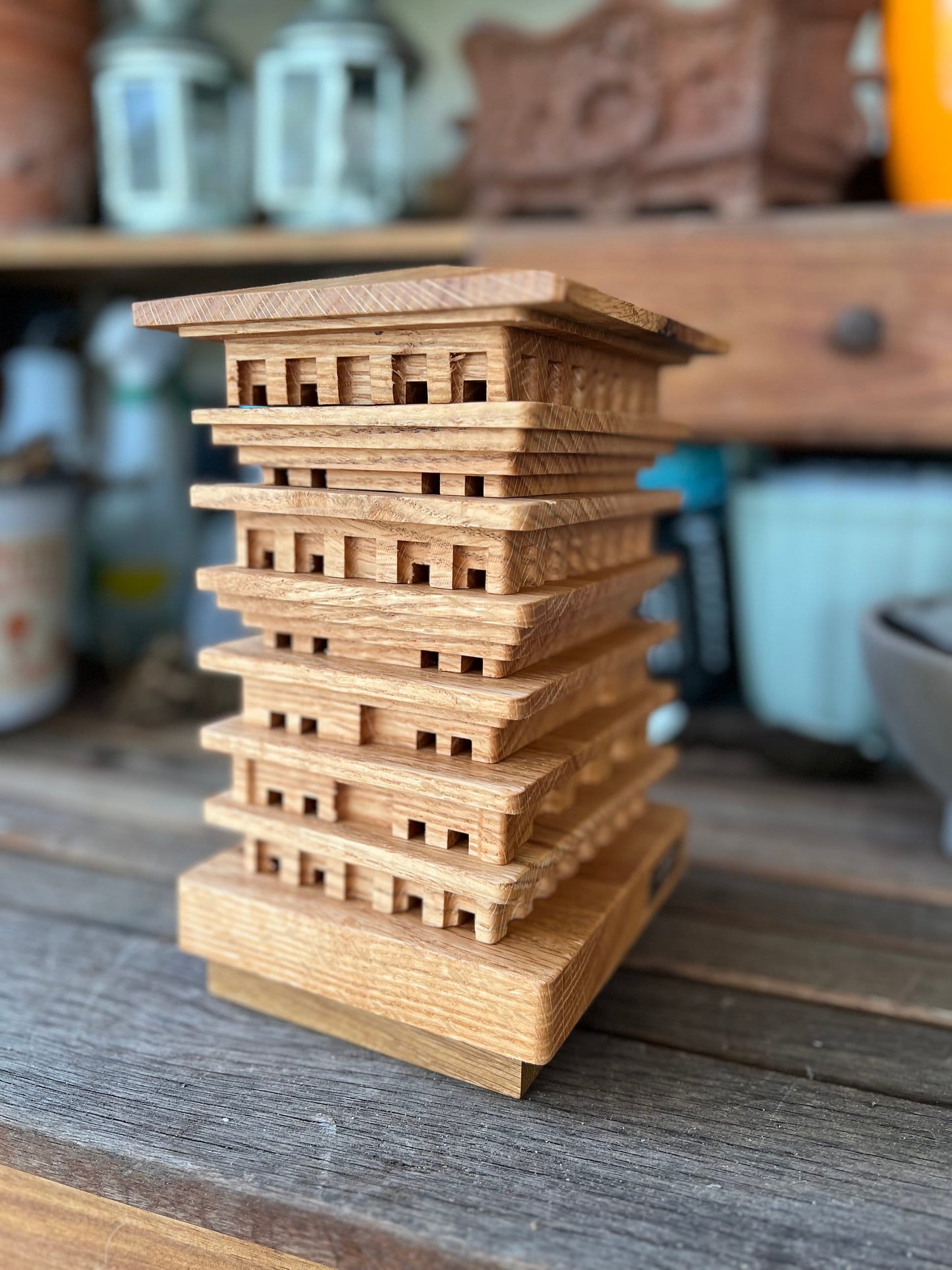 White Oak Mason Bee House