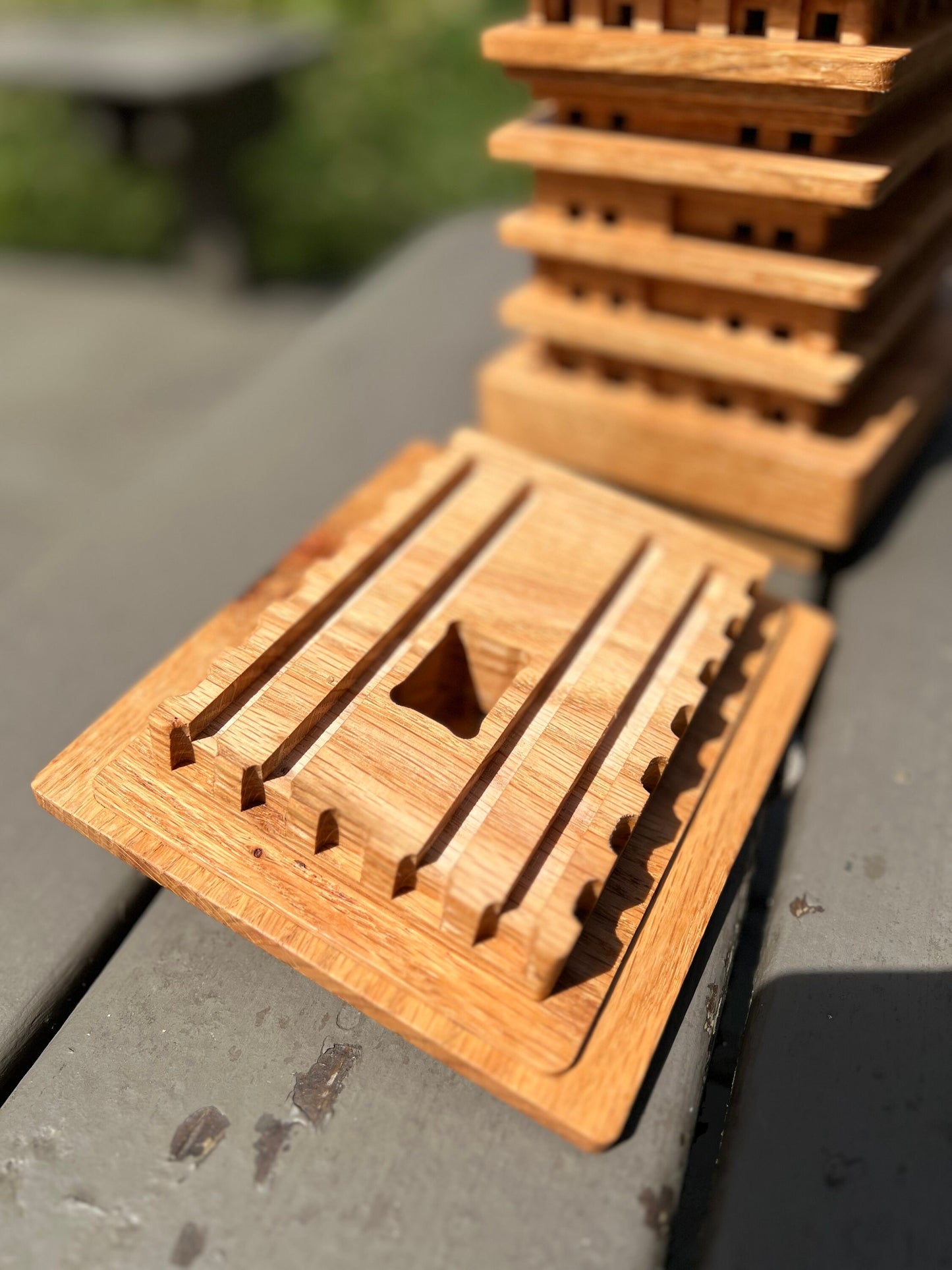 White Oak Mason Bee House