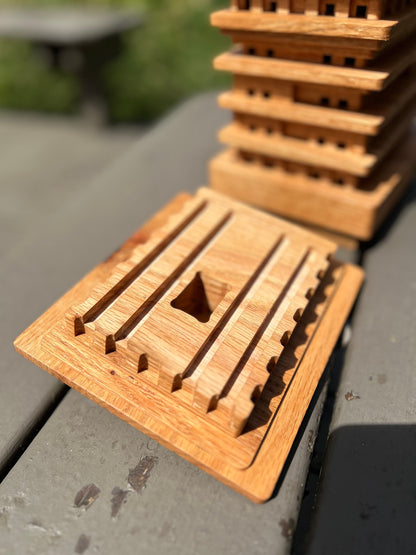 White Oak Mason Bee House
